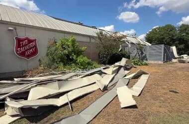 Salvation Army shelter continues operations despite storm damage