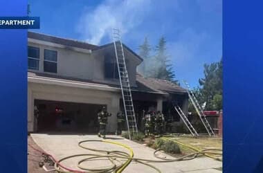 Fire at Roseville home sends two to hospital